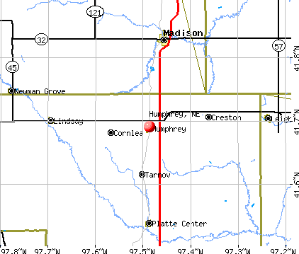 Highway Map of Humphrey